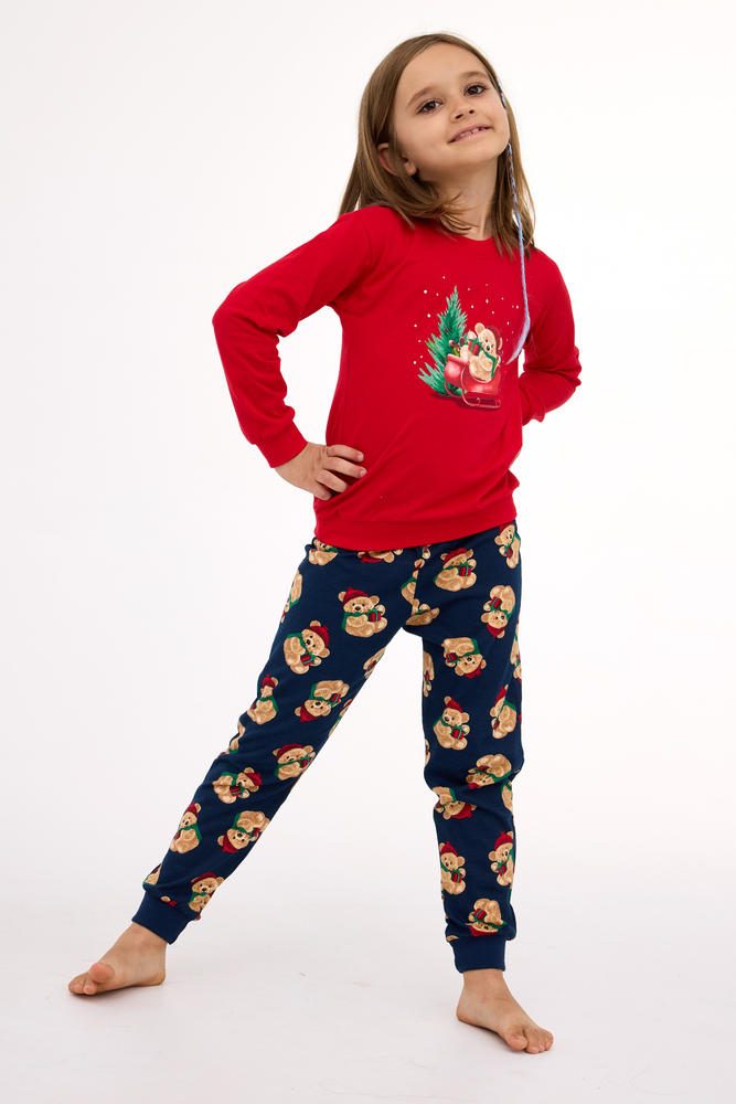 CORNETTE PIŻAMA GIRL KIDS DR 594/186 TEDDY