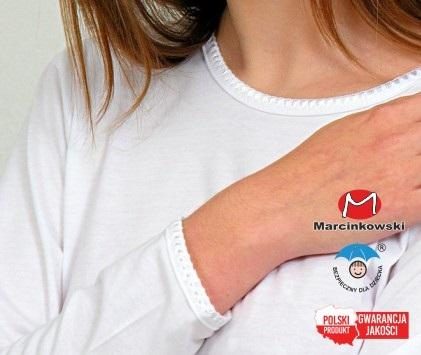 MARCINKOWSKI PODKOSZULKA DŁUGI RĘKAW DZIEWCZĘCA, GŁADKA 92-158