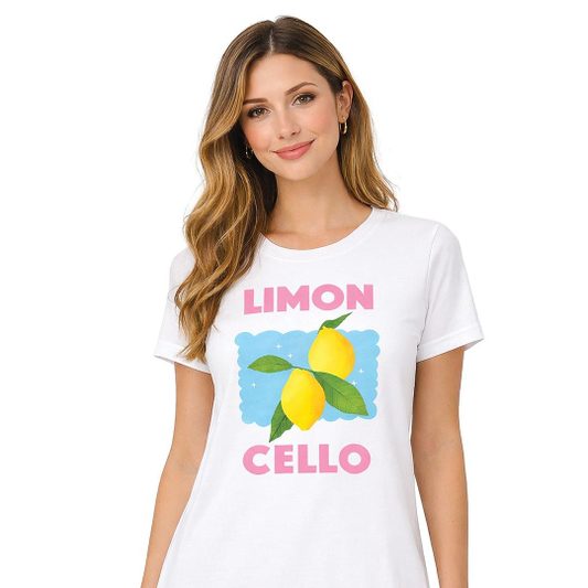 RAJ-POL T-SHIRT DAMSKI WZÓR CYTRYNA ONESIZE 764730