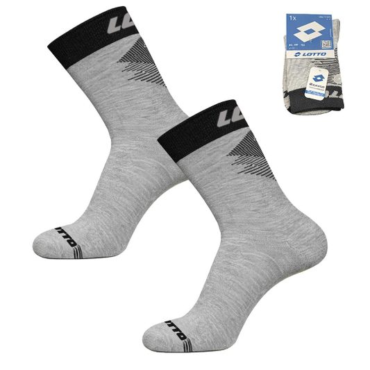 SKARPETY LOTTO DZIECIĘCE KICK-8ASS GREY MELANGE 1-PAK 472607, 472720