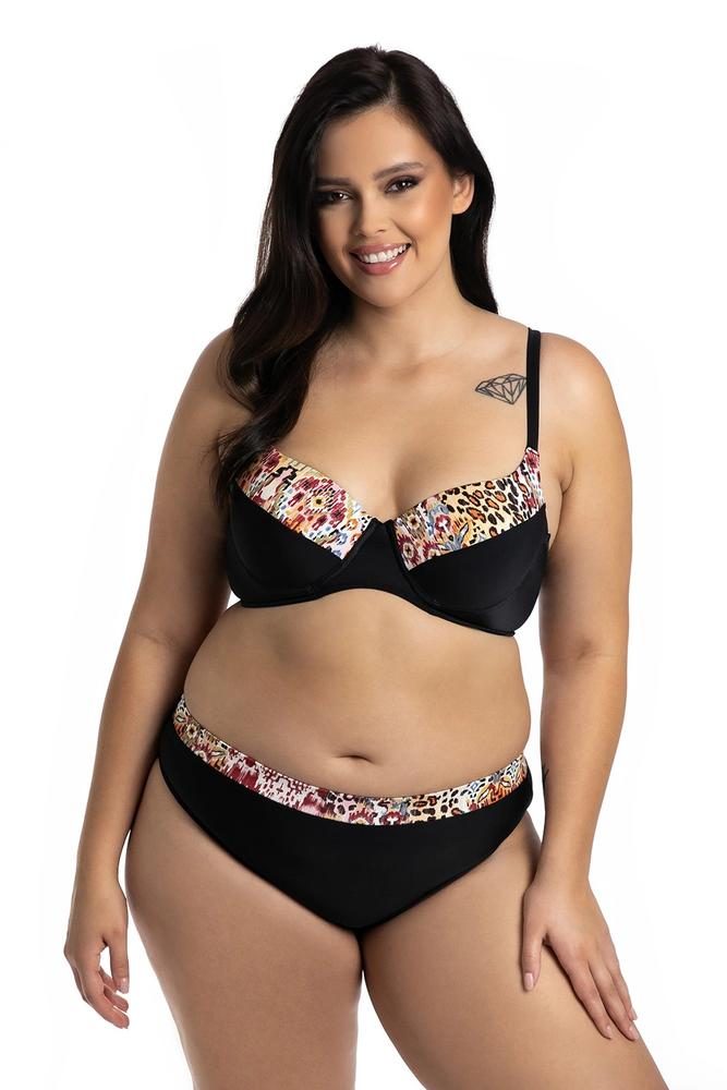 PRIMO DWUCZĘŚCIOWY KOSTIUM KĄPIELOWY PLUS SIZE USZTYWNIANE MISKI I FIGI PEŁNE 73