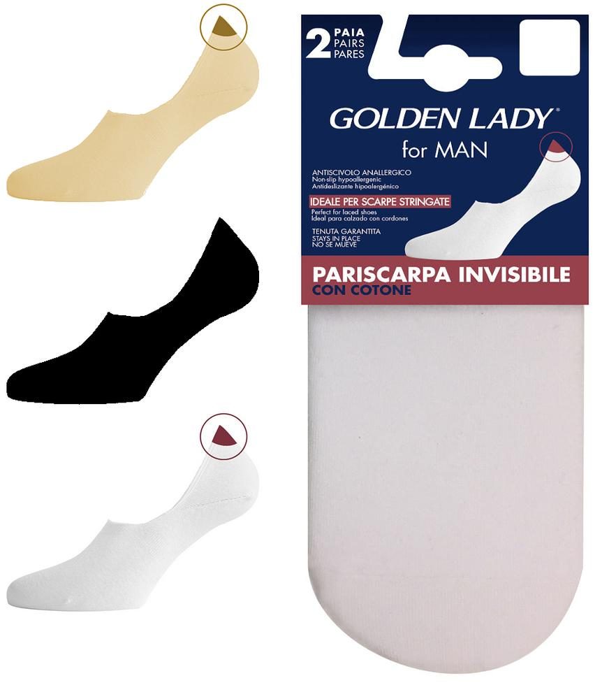 GOLDEN LADY BALERINY - STOPKI 67G PARISCARPA INVISIBLE 2PACK, OPK. (2 PARY) - FOR MEN