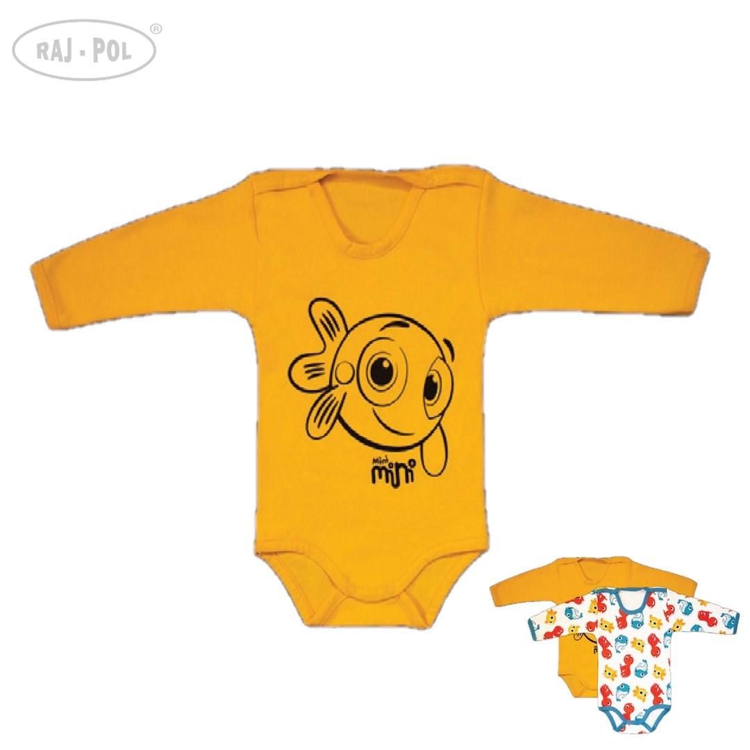 RAJ-POL BODY DZIECIĘCE Z DŁUGIM RĘKAWEM Cartoon Trio MINI PEK-BOD001 2-pak