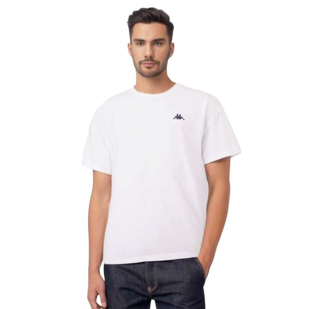 T-SHIRT MĘSKI SMALL LOGO KAPPA 711169 BIAŁY 322781, 322774, 322736, 322767