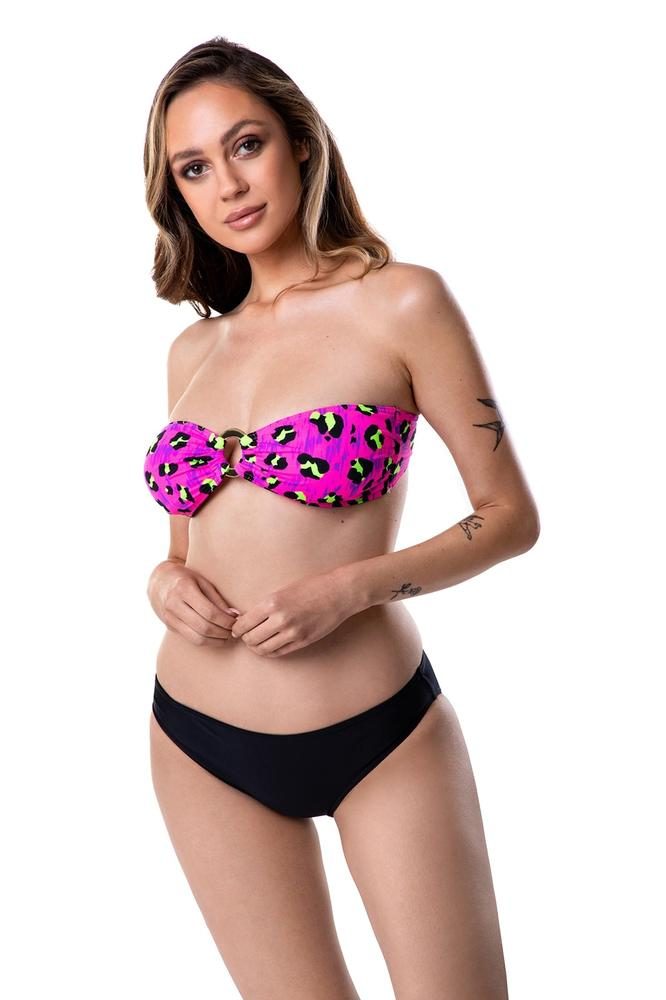 PRIMO DWUCZĘŚCIOWY KOSTIUM KĄPIELOWY BIKINI MIĘKKI STANIK BANDEAU Z KÓŁKIEM, KLASYCZNE FIGI 117