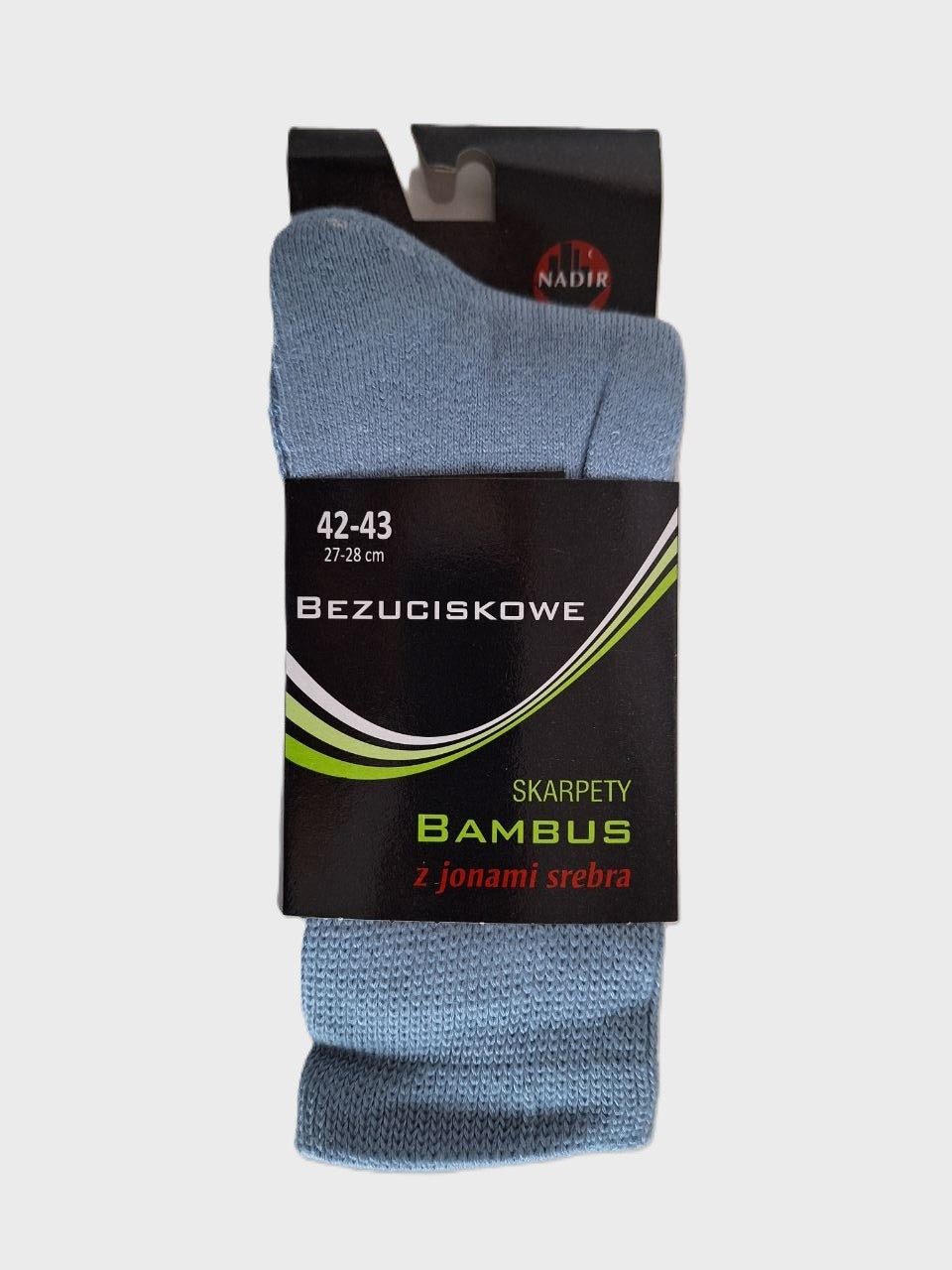 SKARPETY BEZUCISKOWE FROTTE BAMBUS AG+ JONY SREBRA