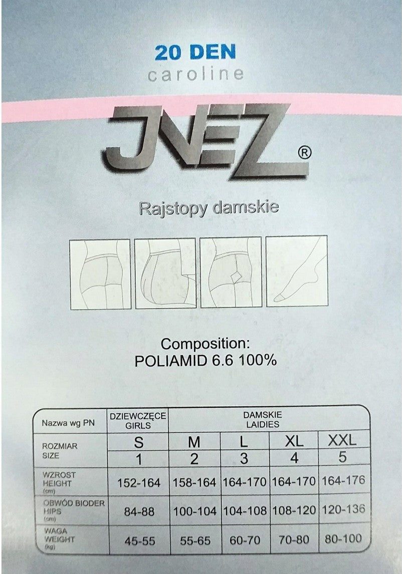 RAJSTOPY CAROLINE ELASTIL 20 DEN R.5