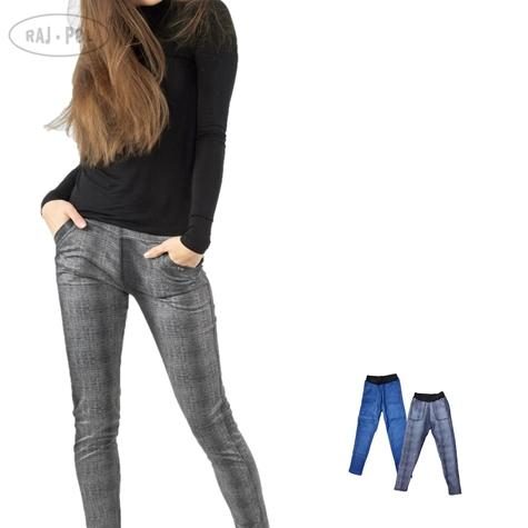 RAJ-POL LEGGINSY DZIEWCZĘCE OCIEPLANE JEANS PL017-1 ART.708017
