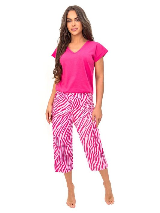 DONNA PIŻAMA DAMSKA - ZEBRA 3/4