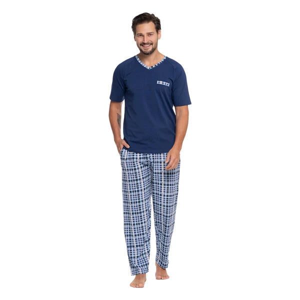 MORAJ PIŻAMA MĘSKA Z KRÓTKIM RĘKAWEM PLUS SIZE PDM3600-001 S/S 2025