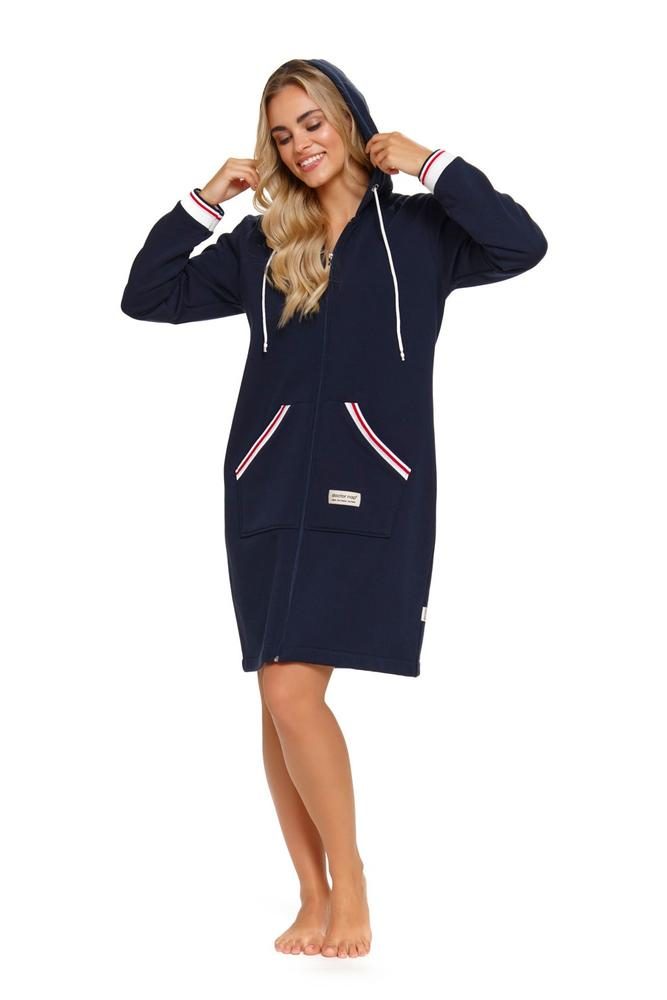 DOCTOR-NAP SZLAFROK DAMSKI SMZ.4508 NAVY BLUE WL26