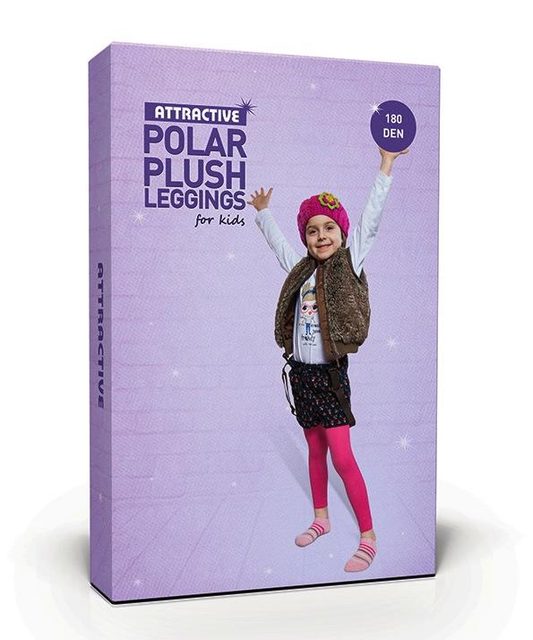ATTRACTIVE KIDS POLAR PLUSH LEGGINSY kod KPL - LEGGINSY DZIEWCZĘCE 180 DEN