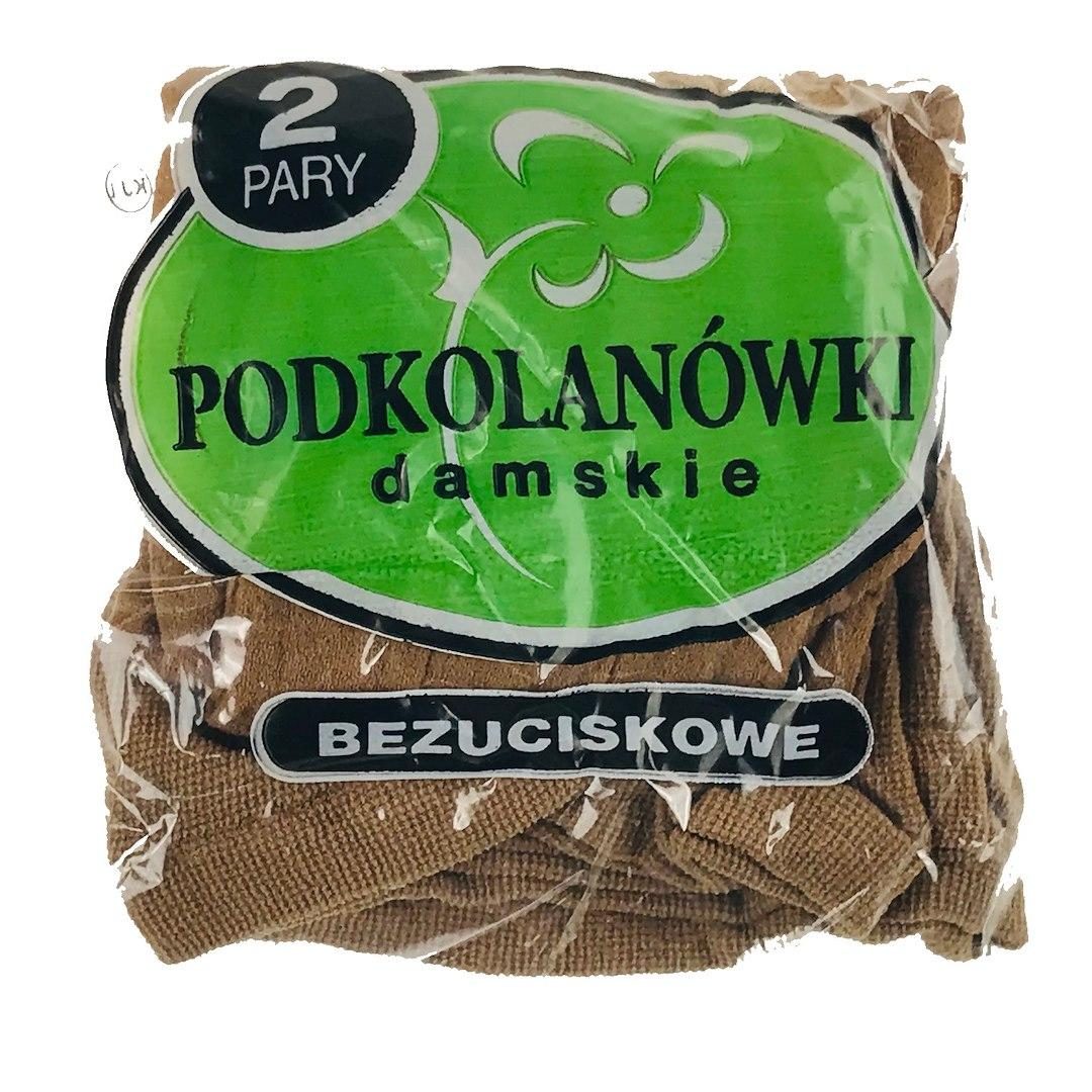 RAJ-POL PODKOLANÓWKI RAJSTOPOWE BEZUCISKOWE 2-PAK BEŻ 311963