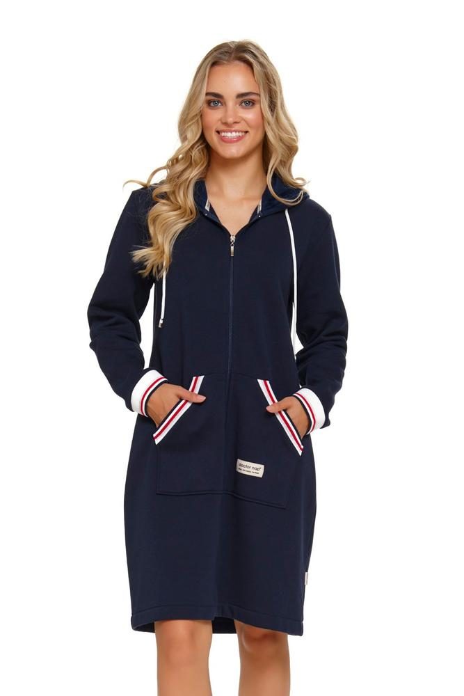 DOCTOR-NAP SZLAFROK DAMSKI SMZ.4508 NAVY BLUE WL26
