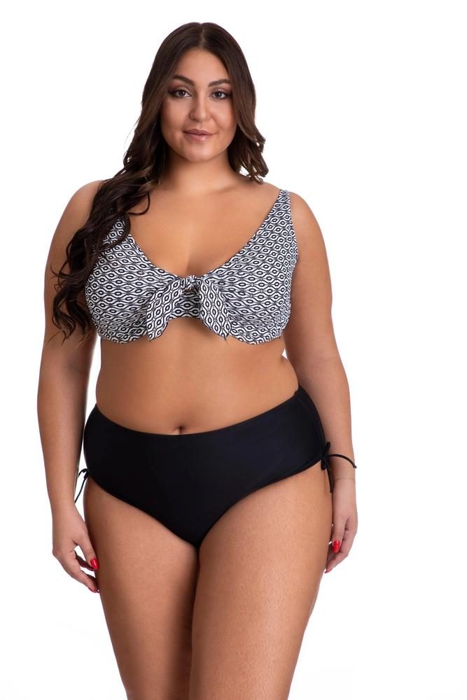 PRIMO DWUCZĘŚCIOWY KOSTIUM KĄPIELOWY PLUS SIZE MODELUJĄCY MIĘKKIE MISKI I MAJTKI Z WYSOKIM STANEM 615
