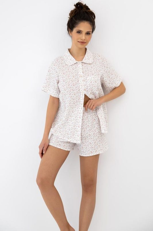 SENSIS PIŻAMA NAYLA KR/R S-XL ROZPINANA