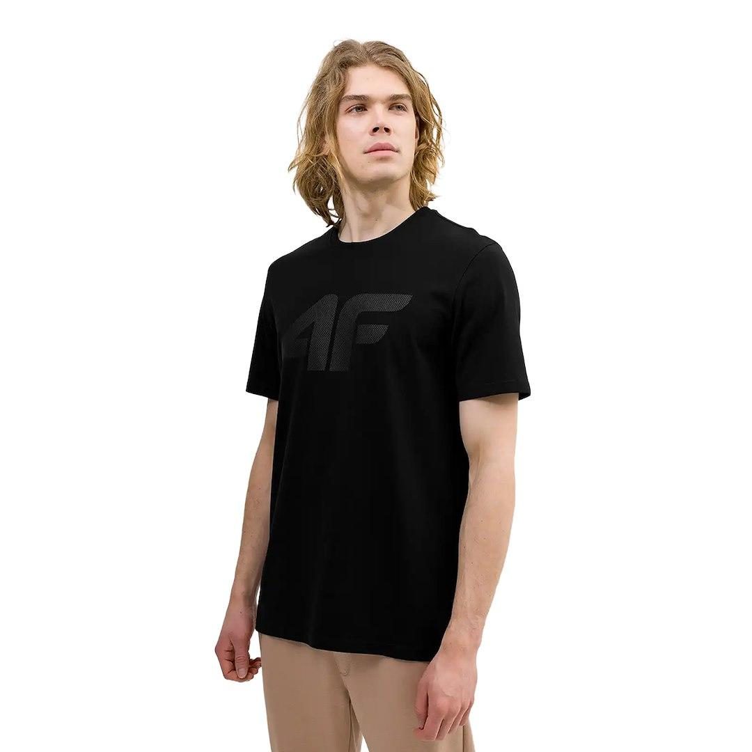 4F T-SHIRT MĘSKI M1155 CZARNY 746972-1, 747023-1