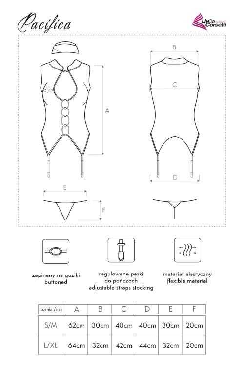 LIVCO CORSETTI FASHION KOMPLET PACIFICA LC 90257 - KOSTIUM
