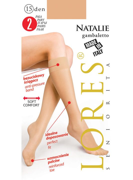 LORES PODKOLANÓWKI NATALIE 15 DEN