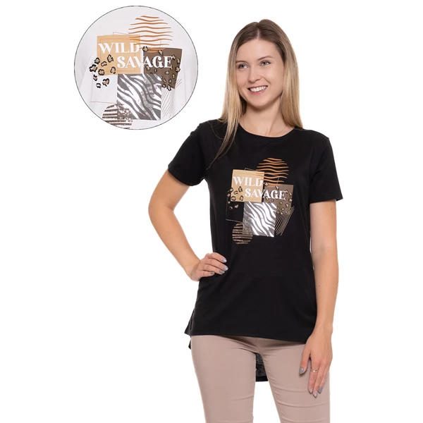 MORAJ T-SHIRT DAMSKI Z PRINTEM BD2500-029
