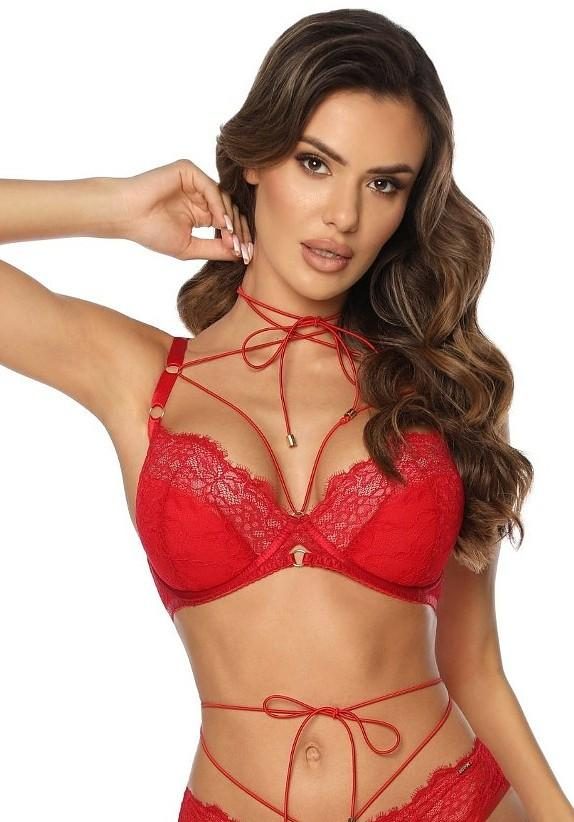 BIUSTONOSZ PUSH-UP KINGA PU-1036 RACHEL CZERWONY