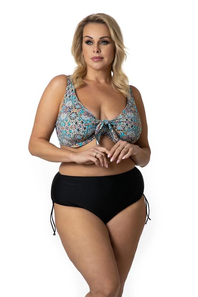 PRIMO DWUCZĘŚCIOWY KOSTIUM KĄPIELOWY PLUS SIZE MODELUJĄCY MIĘKKIE MISKI I MAJTKI Z WYSOKIM STANEM 615
