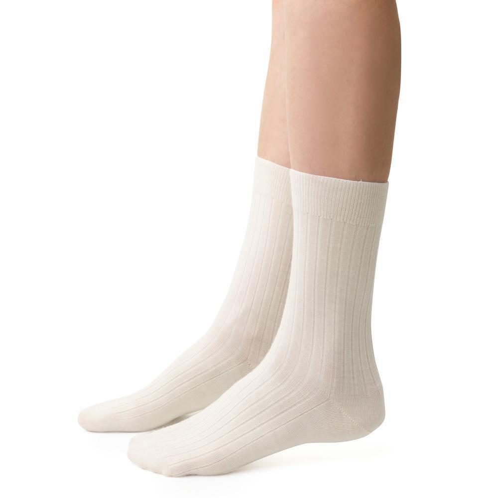 STEVEN SKARPETY BEZUCISKOWE W PRĄŻEK MERINO WOOL 130