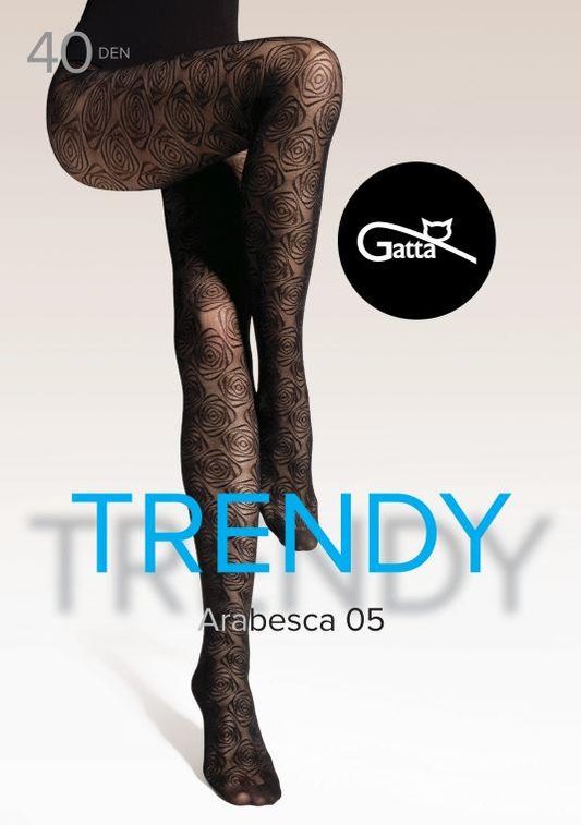 ARABESCA 05, 06 - RAJSTOPY DAMSKIE WZORZYSTE 40 DEN - 000.91V - TRENDY AW25/26