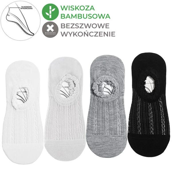 MORAJ NISKIE STOPKI BAMBUSOWE W PRĄŻEK CDB200-011