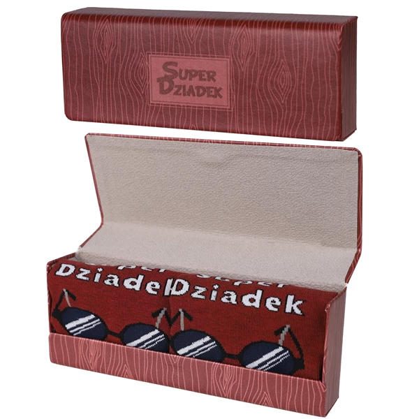 MORAJ SKARPETKI MĘSKIE SUPER DZIADEK W OPAKOWANIU PREZENTOWYM CSLD600-001