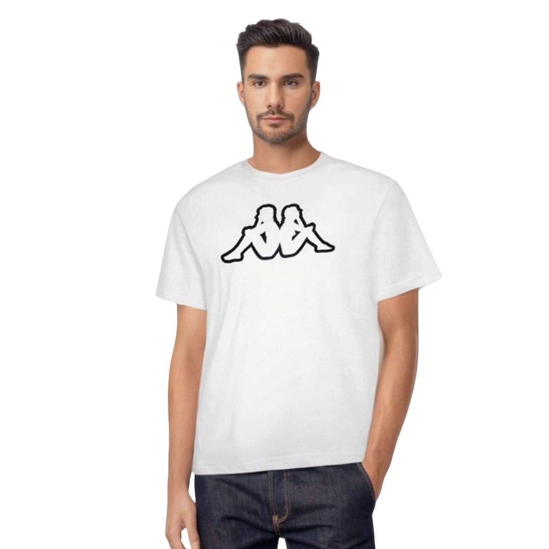 T-SHIRT MĘSKI BIG LOGO KAPPA 709389 BIAŁY 275186, 275216