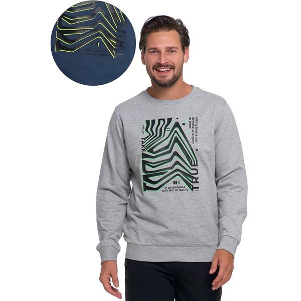 MORAJ BLUZA MĘSKA Z NADRUKIEM BEZ KAPTURA OBM3800-002