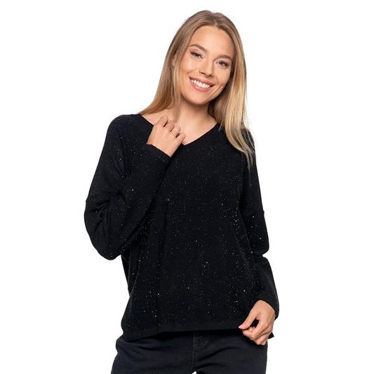 MORAJ SWETER DAMSKI CEKINOWY BDS5000-007