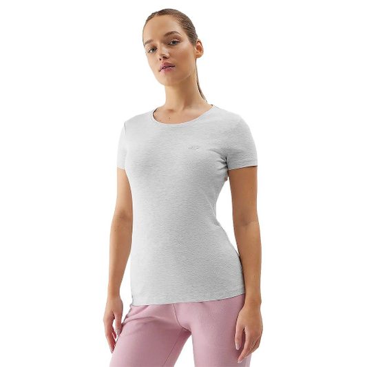 4f T-SHIRT DAMSKI F1161 J.SZARY 753666