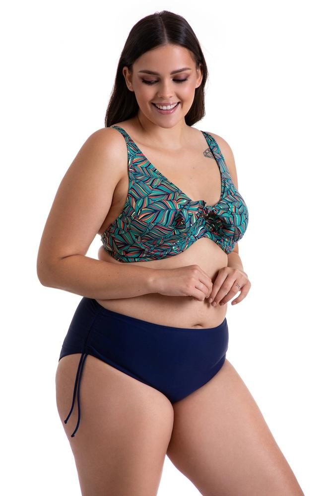 PRIMO DWUCZĘŚCIOWY KOSTIUM KĄPIELOWY PLUS SIZE MODELUJĄCY MIĘKKIE MISKI I MAJTKI Z WYSOKIM STANEM 615