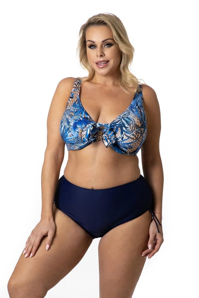 PRIMO DWUCZĘŚCIOWY KOSTIUM KĄPIELOWY PLUS SIZE MODELUJĄCY MIĘKKIE MISKI I MAJTKI Z WYSOKIM STANEM 615