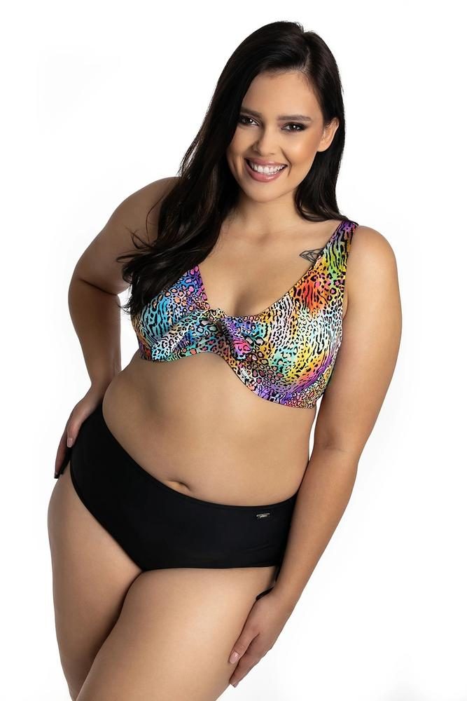 PRIMO DWUCZĘŚCIOWY KOSTIUM KĄPIELOWY PLUS SIZE MODELUJĄCY MIĘKKIE MISKI I MAJTKI Z WYSOKIM STANEM 615