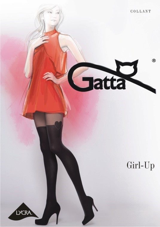 RAJSTOPY DAMSKIE WZORZYSTE, GIRL-UP