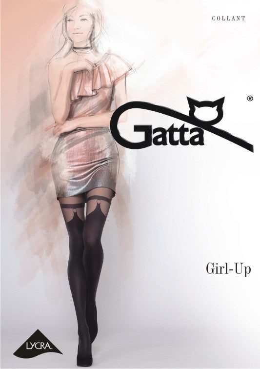 RAJSTOPY DAMSKIE WZORZYSTE, GIRL-UP
