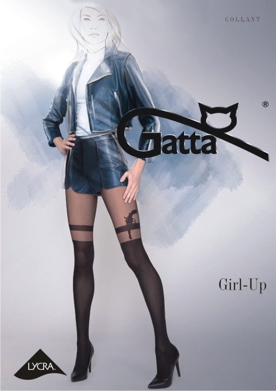 RAJSTOPY DAMSKIE WZORZYSTE, GIRL-UP