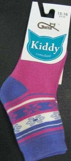 KIDDY COTTOLINE - SKARPETKI FROTTOWE WZORZYSTE  2-6 LAT