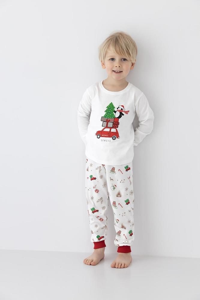 PIŻAMA SENSIS LILLIAN/OLIVIER CHRISTMAS DŁ/RĘKAW