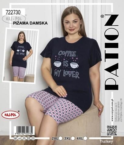 RAJ-POL PIŻAMA DAMSKA KR.RĘKAW,SPODNIE 3/4 ART.722730