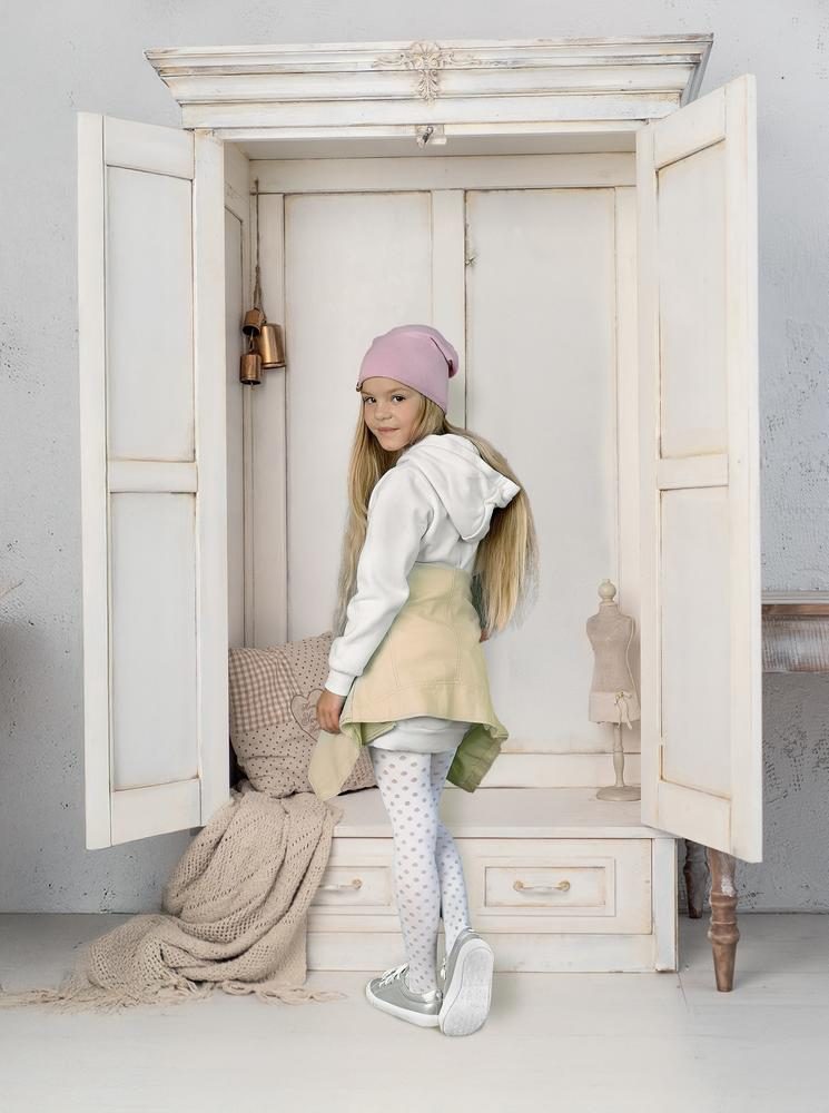 KNITTEX RAJSTOPY DZIEWCZĘCE W KROPKI MIKROFIBRA DOMINICA DR1517 40 DEN