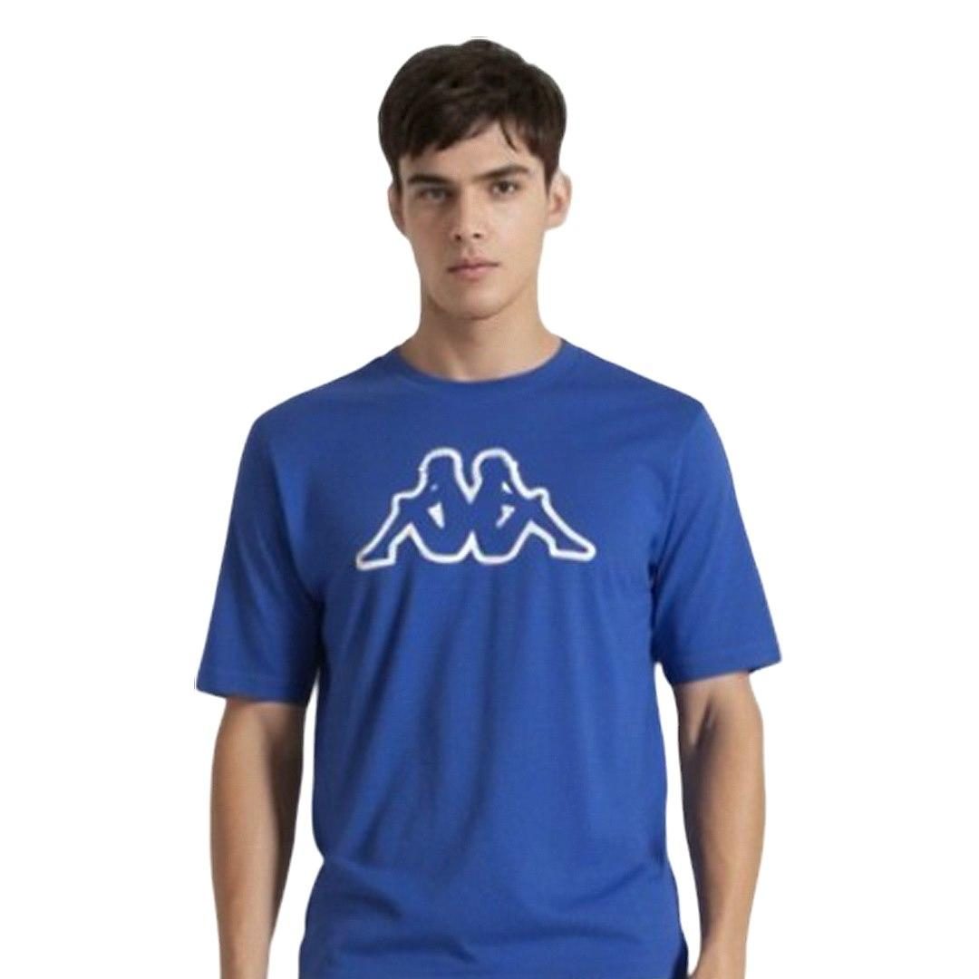 T-SHIRT MĘSKI BIG LOGO KAPPA 709389 BŁĘKITNY 338829, 338881, 338836