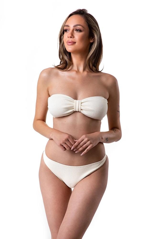 PRIMO DWUCZĘŚCIOWY KOSTIUM KĄPIELOWY BIKINI MIĘKKI STANIK BANDEAU KOKARDKA, KLASYCZNE FIGI Z MATERIAŁU 3D 88