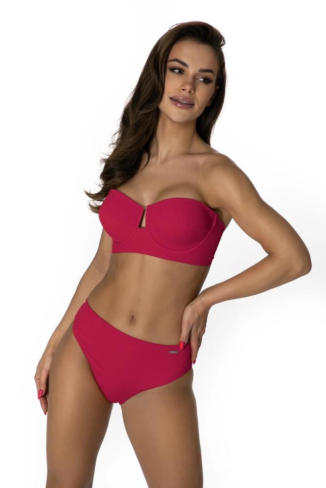 PRIMO DWUCZĘŚCIOWY KOSTIUM KĄPIELOWY BIKINI BARDOTKA Z ODPINANYMI RAMIĄCZKAMI I FIGI Z WYŻSZYM STANEM 437