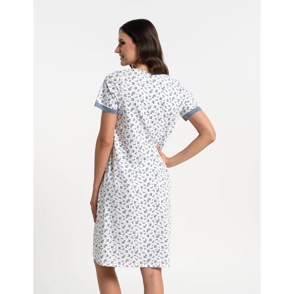 MORAJ DAMSKA KOSZULA NOCNA W KWIATOWY WZÓR PLUS SIZE PDK2900-015