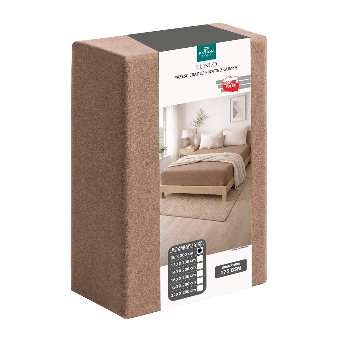 PATION PRZEŚCIERADŁO FROTTE 175 GSM CIEMNY BEŻ LUNEO 765317, 765430, 765492, 765553