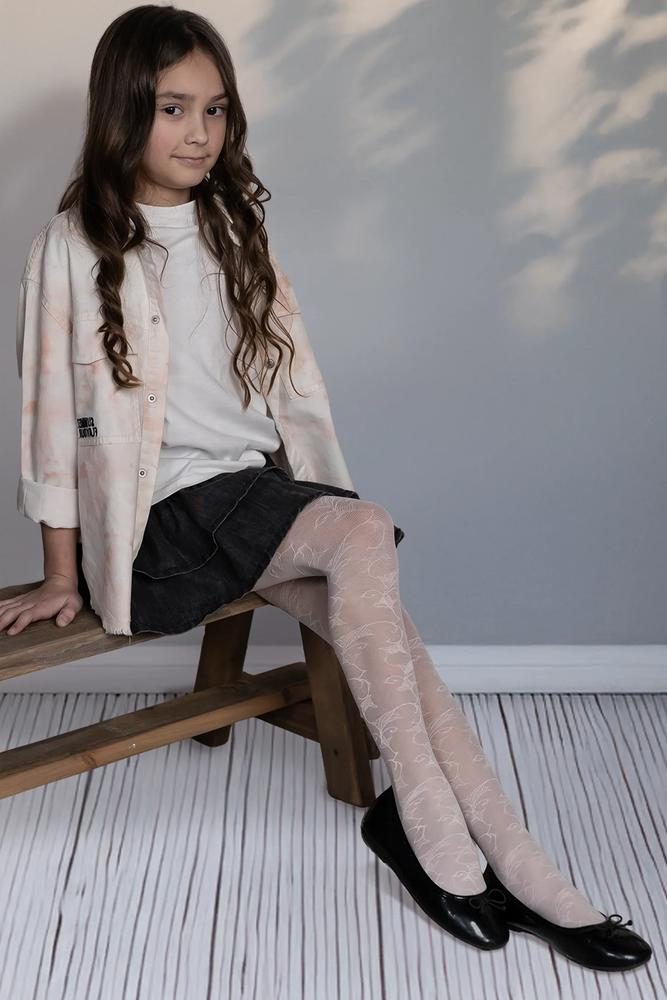 KNITTEX DZIEWCZĘCE RAJSTOPY KORONKOWE LORENA DR2608 20 DEN